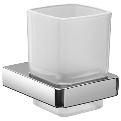 Emco trend držák skla, satinované křišťálové sklo, chrom, 022000100 Emco trend držák skla, satinované křišťálové sklo, chrom, 022000100