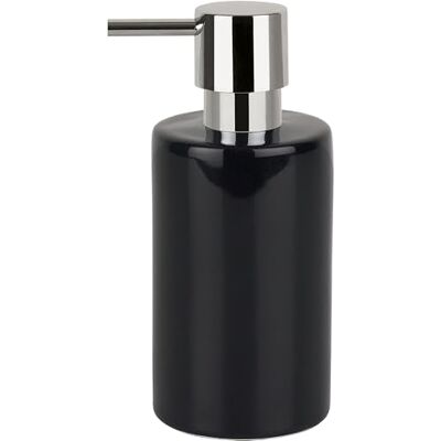Spirella Dávkovač mýdla Tube s pumpičkou z ušlechtilé oceli dávkovač tekutého mýdla Porcelán 300 ml Dlouhodobý a robustní černý Spirella Dávkovač mýdla Tube s pumpičkou z ušlechtilé oceli dávkovač tekutého mýdla Porcelán 300 ml Dlouhodobý a robustní černý