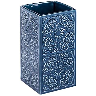 Wenko Pohárek na zubní kartáček Cordoba modrá keramika držák na zubní kartáček a zubní pastu, keramika, 6,5 x 12 x 6,5 cm, modrá, 12 x 6,5 x 6,5 cm Wenko Pohárek na zubní kartáček Cordoba modrá keramika držák na zubní kartáček a zubní pastu, keramika, 6,5 x 12 x 6,5 cm, modrá, 12 x 6,5 x 6,5 cm