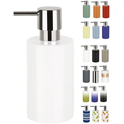 Spirella Dávkovač mýdla tuba s pumpou dávkovač tekutého mýdla Porcelán 300 ml Dlouho milující a robustní bílý, jedinečný Spirella Dávkovač mýdla tuba s pumpou dávkovač tekutého mýdla Porcelán 300 ml Dlouho milující a robustní bílý, jedinečný