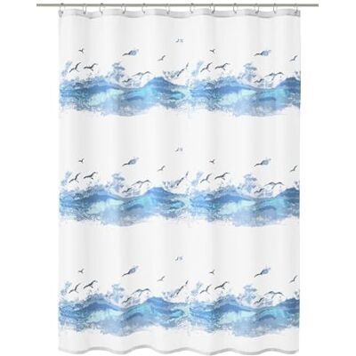 Kleine Wolke Duschvorhang Textil Seaside Krokusblau 120 x 200 cm Kleine Wolke Duschvorhang Textil Seaside Krokusblau 120 x 200 cm