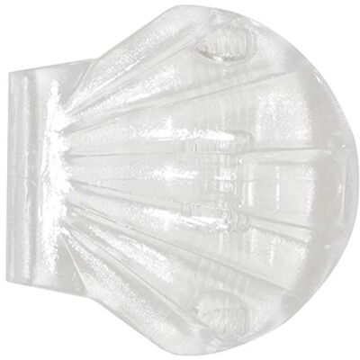 Spirella Svorka na sprchový závěs 2 kusy transparentní upevnění na stěnu pro sprchový závěs k nalepení mušle Shell Clip, Cristal Spirella Svorka na sprchový závěs 2 kusy transparentní upevnění na stěnu pro sprchový závěs k nalepení mušle Shell Clip, Cristal