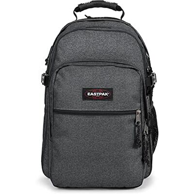 Eastpak Batoh TUTOR, 39 l, Černý denim, Věšák Eastpak Batoh TUTOR, 39 l, Černý denim, Věšák