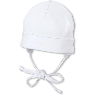 Sterntaler Unisex Baby čepice Beanie, Bílá (bílá 500) Sterntaler Unisex Baby čepice Beanie, Bílá (bílá 500)
