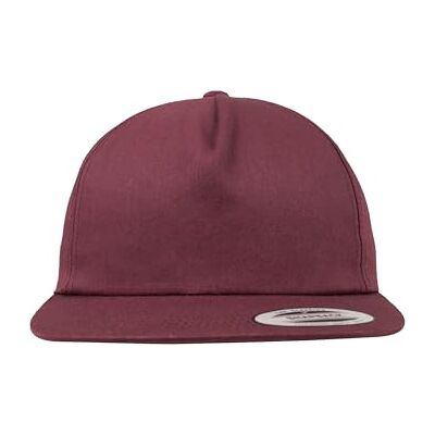 Flexfit Snapback Unstructured 5 panelů Snapback, Maroon, Jednotná velikost Flexfit Snapback Unstructured 5 panelů Snapback, Maroon, Jednotná velikost
