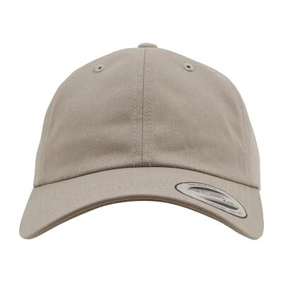 Flexfit Yupoong Low Profile Cotton Twill Unisex Dad Hat kšiltovka pro dámy a pány, 6 panelová baseballová čepice nestructured s mosazným zapínáním, Khaki Flexfit Yupoong Low Profile Cotton Twill Unisex Dad Hat kšiltovka pro dámy a pány, 6 panelová baseballová čepice nestructured s mosazným zapínáním, Khaki