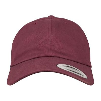 Flexfit Unisex Peached Cotton Twill Dad Cap, Maroon, Jednotná velikost Flexfit Unisex Peached Cotton Twill Dad Cap, Maroon, Jednotná velikost