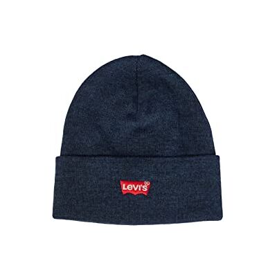 Levi's Pánská Red Batwing Embroidered Slouchy Beanie pletená čepice, Námořnická modrá Blue Levi's Pánská Red Batwing Embroidered Slouchy Beanie pletená čepice, Námořnická modrá Blue