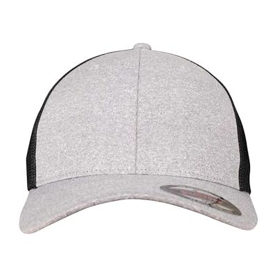 Flexfit Unisex kšiltovka Melange Mesh, Unisex Trucker Cap v melanžových barvách, jedna velikost, heather/black, Jednotná velikost Flexfit Unisex kšiltovka Melange Mesh, Unisex Trucker Cap v melanžových barvách, jedna velikost, heather/black, Jednotná velikost