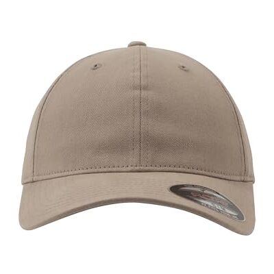 Flexfit Unisex Garment Washed Cotton Dad Hat, Khaki Flexfit Unisex Garment Washed Cotton Dad Hat, Khaki