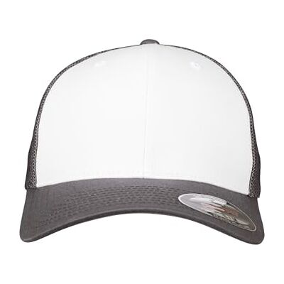 Flexfit Unisex Mesh Trucker Cap, dámská a pánská čepice, k dostání v 5 barvách, velikosti S/M L/XL, Tmavě šedá / bílá / darkgrey Flexfit Unisex Mesh Trucker Cap, dámská a pánská čepice, k dostání v 5 barvách, velikosti S/M L/XL, Tmavě šedá / bílá / darkgrey