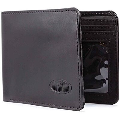 Big Skinny Pánská L-Fold Passcase Leder Slim Wallet pro až 30 karet černá Big Skinny Pánská L-Fold Passcase Leder Slim Wallet pro až 30 karet černá