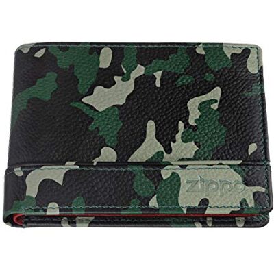Zippo Lether Tri Fold Wallet Coin Pouch, 11 cm, Kamufláž zelená přihrádka na doklady 7cc Zippo Lether Tri Fold Wallet Coin Pouch, 11 cm, Kamufláž zelená přihrádka na doklady 7cc