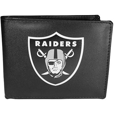 Siskiyou NFL Sports Herren-Geldbörse, Leder, Las Vegas Raiders, zweifach gefaltet, großes Logo, Einheitsgröße, Schwarz Siskiyou NFL Sports Herren-Geldbörse, Leder, Las Vegas Raiders, zweifach gefaltet, großes Logo, Einheitsgröße, Schwarz