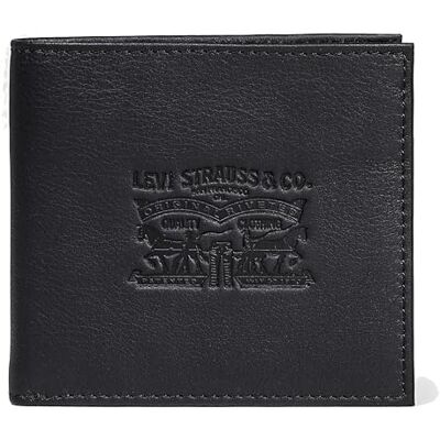 Levi's Clairview Bifold 222539-4 Pánské peněženky na mince, 2 x 10 x 11 cm (Š x V x H), Regular Black, Jednotná velikost Levi's Clairview Bifold 222539-4 Pánské peněženky na mince, 2 x 10 x 11 cm (Š x V x H), Regular Black, Jednotná velikost