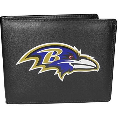 Siskiyou NFL Sports pánská Baltimore Ravens Bi-fold kožená peněženka Large Logo One Size černá Siskiyou NFL Sports pánská Baltimore Ravens Bi-fold kožená peněženka Large Logo One Size černá