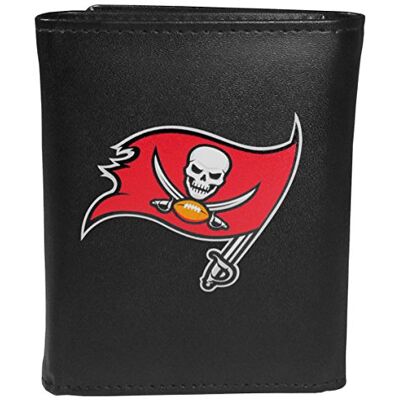 Siskiyou Sports NFL Tampa Bay Buccaneers Tri-Fold Wallet Large Logo Black Siskiyou Sports NFL Tampa Bay Buccaneers Tri-Fold Wallet Large Logo Black