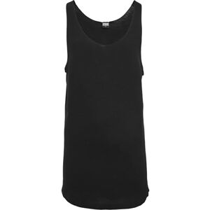 Urban Classics Pánské Long Shaped Open Edge Loose Tank, černá, XL Urban Classics Pánské Long Shaped Open Edge Loose Tank, černá, XL