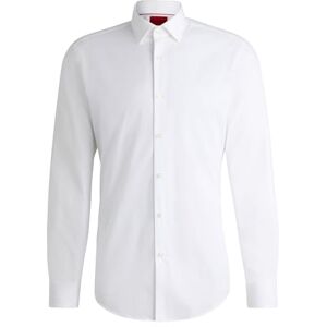HUGO Pánská košile Kenno Slim-Fit z lehké bavlněné poplíny, Open White199, 40 HUGO Pánská košile Kenno Slim-Fit z lehké bavlněné poplíny, Open White199, 40