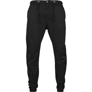 Urban Classics Pánské strečové joggingové kalhoty, černá Urban Classics Pánské strečové joggingové kalhoty, černá