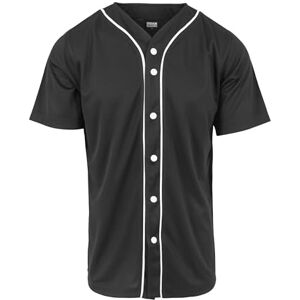 Urban Classics Pánské Baseball Mesh Jersey, Černá/bílá, M Urban Classics Pánské Baseball Mesh Jersey, Černá/bílá, M