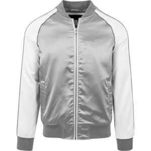 Urban Classics Pánská bunda se suvenýrem (balení 1 ks), stříbrná/Offwhite, M Urban Classics Pánská bunda se suvenýrem (balení 1 ks), stříbrná/Offwhite, M