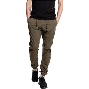 Urban Classics Pánské sportovní kalhoty Stretch Jogging Pants, Olivová Urban Classics Pánské sportovní kalhoty Stretch Jogging Pants, Olivová