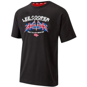 Lee Cooper Workwear pánské potištěné tričko s kulatým výstřihem a krátkými rukávy, černé, L Lee Cooper Workwear pánské potištěné tričko s kulatým výstřihem a krátkými rukávy, černé, L