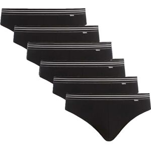 DIM Pánské slipy Eco Bavlna Stretch Velký formát x6, černá, M DIM Pánské slipy Eco Bavlna Stretch Velký formát x6, černá, M