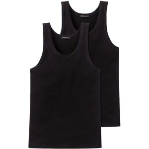 Schiesser Authentic Shirt Essentials dvojité balení černé, černá_103401, S Schiesser Authentic Shirt Essentials dvojité balení černé, černá_103401, S