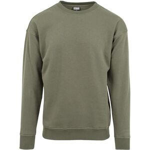 Urban Classics Basic Crewneck pánské tričko s dlouhým rukávem černé Basics, Streetwear, Olivová Urban Classics Basic Crewneck pánské tričko s dlouhým rukávem černé Basics, Streetwear, Olivová