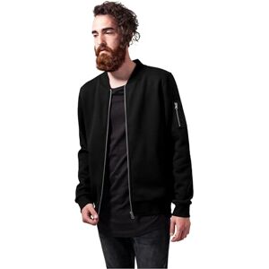 Urban Classics Pánská bunda Sweat Bomber, černá, L Urban Classics Pánská bunda Sweat Bomber, černá, L