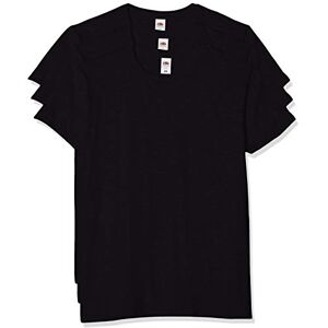 Fruit of the Loom Pánské tričko (balení 3 ks), Black (Black 36) Fruit of the Loom Pánské tričko (balení 3 ks), Black (Black 36)