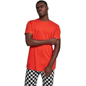 Urban Classics Pánské Shaped Long Tee tričko, Bloodorange, S Urban Classics Pánské Shaped Long Tee tričko, Bloodorange, S