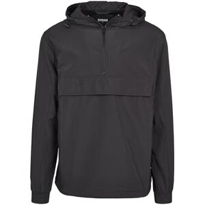 Urban Classics Pánská větrovka bunda Převlékací bunda s kapucí a náprsní kapsou jednobarevná bunda pro přechodné období k dostání v mnoha barvách, bunda Pull-Over, velikost XS až 5XL, černá Urban Classics Pánská větrovka bunda Převlékací bunda s kapucí a náprsní kapsou jednobarevná bunda pro přechodné období k dostání v mnoha barvách, bunda Pull-Over, velikost XS až 5XL, černá