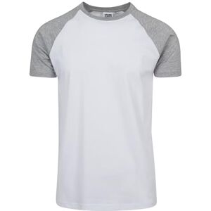 Urban Classics Raglan Contrast Tee pánské tričko bílé/černé Basics, Streetwear, Šedá, L Urban Classics Raglan Contrast Tee pánské tričko bílé/černé Basics, Streetwear, Šedá, L