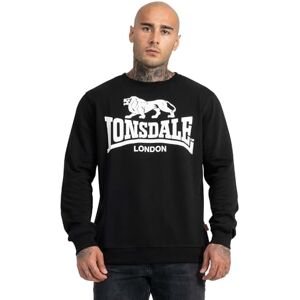 Lonsdale Pánská mikina Men Crewneck Sweatshirt Gosport, černá, l Lonsdale Pánská mikina Men Crewneck Sweatshirt Gosport, černá, l
