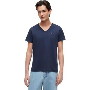 Tommy Jeans Men's V-Neck Short Sleeve TJM originální tričko, Modrá (black iris), XXL Tommy Jeans Men's V-Neck Short Sleeve TJM originální tričko, Modrá (black iris), XXL