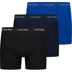Calvin Pánské 3 ks boxerek Trunks spodní prádlo, Multicolour (1 černá / 1 kobalt Water / 1 Blue S), XS Calvin Pánské 3 ks boxerek Trunks spodní prádlo, Multicolour (1 černá / 1 kobalt Water / 1 Blue S), XS