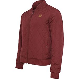 Urban Classics Pánská bunda Diamond Quilt, RougeRouge (Burgund 606)., S Urban Classics Pánská bunda Diamond Quilt, RougeRouge (Burgund 606)., S