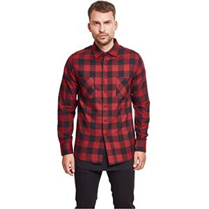 Urban Classics Pánské Checked Flanell Shirt, Vícebarevné (Blk/Burgundy), XL Urban Classics Pánské Checked Flanell Shirt, Vícebarevné (Blk/Burgundy), XL