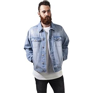 Urban Classics Pánská Ripped Denim bunda, Bělená, M Urban Classics Pánská Ripped Denim bunda, Bělená, M