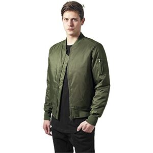 Urban Classics Pánská bunda Basic Bomber, Olivově zelená (176), L Urban Classics Pánská bunda Basic Bomber, Olivově zelená (176), L