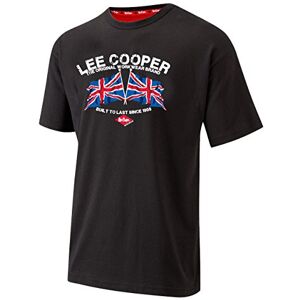 Lee Cooper Workwear pánské potištěné tričko s kulatým výstřihem a krátkými rukávy, černé, XXL Lee Cooper Workwear pánské potištěné tričko s kulatým výstřihem a krátkými rukávy, černé, XXL
