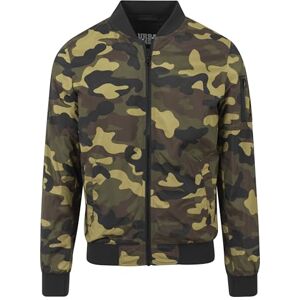 Urban Classics Pánská bunda Light Camo Bomber, Woodcamo, L Urban Classics Pánská bunda Light Camo Bomber, Woodcamo, L