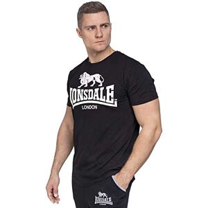 Lonsdale London Logo pánské tričko červené Basics, Casual Wear, Streetwear, černá, M Lonsdale London Logo pánské tričko červené Basics, Casual Wear, Streetwear, černá, M
