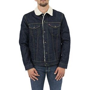 Levi's Men's Type 3 Sherpa Trucker Jacket, modrá, S Levi's Men's Type 3 Sherpa Trucker Jacket, modrá, S