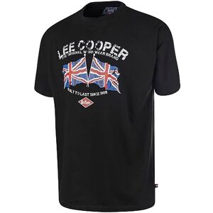 Lee Cooper Workwear pánské potištěné tričko s kulatým výstřihem a krátkými rukávy, černé, XL Lee Cooper Workwear pánské potištěné tričko s kulatým výstřihem a krátkými rukávy, černé, XL