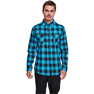 Urban Classics Pánské Checked Flanell Shirt, Vícebarevné (bílá/tyrkysová), L Urban Classics Pánské Checked Flanell Shirt, Vícebarevné (bílá/tyrkysová), L