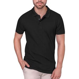 HRM Premium pánské Heavy Stretch Polo tričko z 95 % bavlny a 5 % elastanu Basic polokošili lze prát do 40 °C vysoce kvalitní a udržitelné pracovní oblečení, Černá (Black 01-black), M HRM Premium pánské Heavy Stretch Polo tričko z 95 % bavlny a 5 % elastanu Basic polokošili lze prát do 40 °C vysoce kvalitní a udržitelné pracovní oblečení, Černá (Black 01-black), M